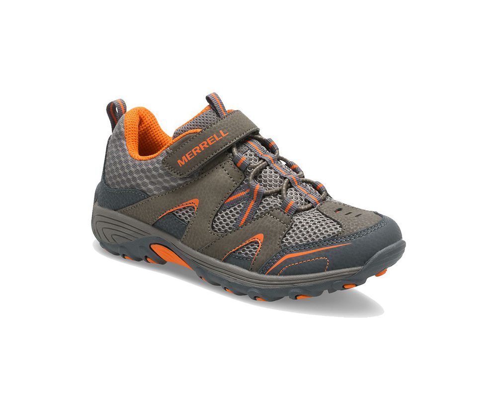 Buty Trekkingowe Merrell Dziecięce Brązowe/Pomarańczowe - Trail Chaser - 497518-OHQ